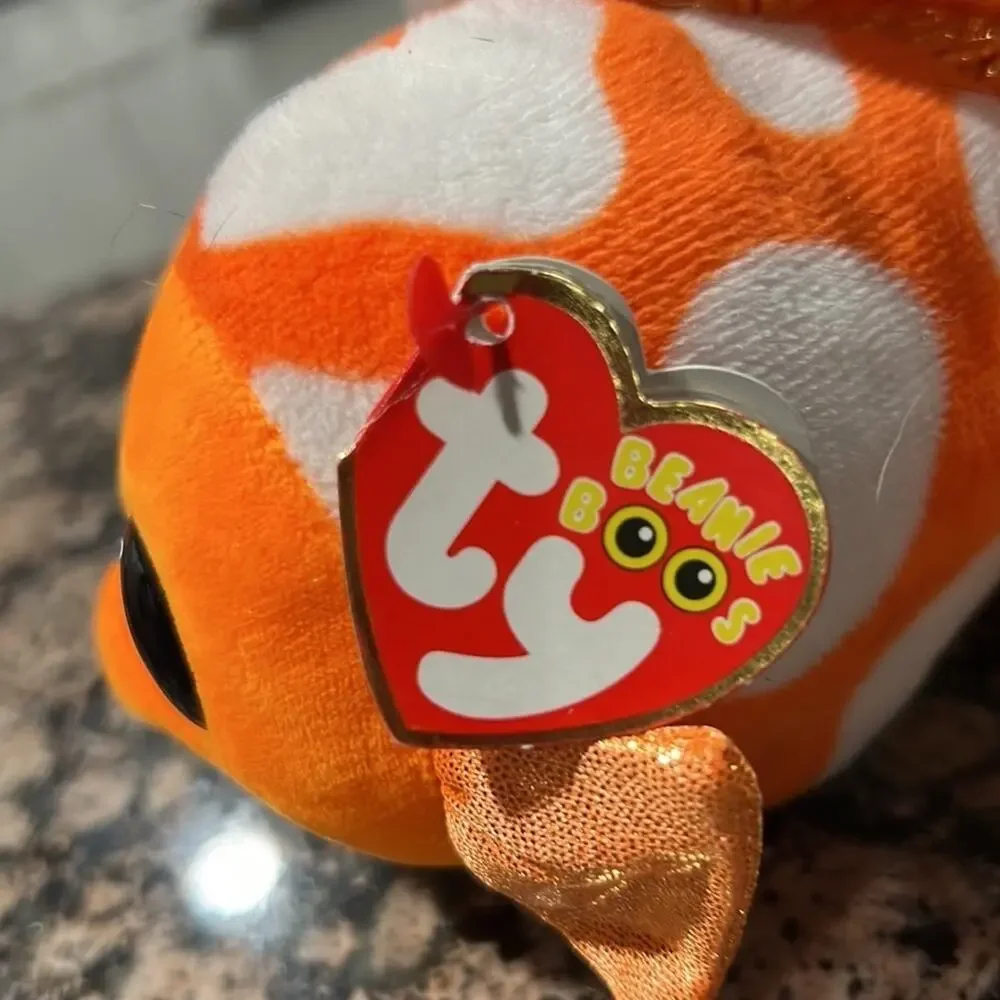 Ty beanie Boos baby Sami the Fish Boo 5” NWT Stuffed Animal Toy